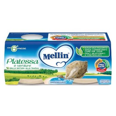 MELLIN OMOG PLATESSA 2X80G