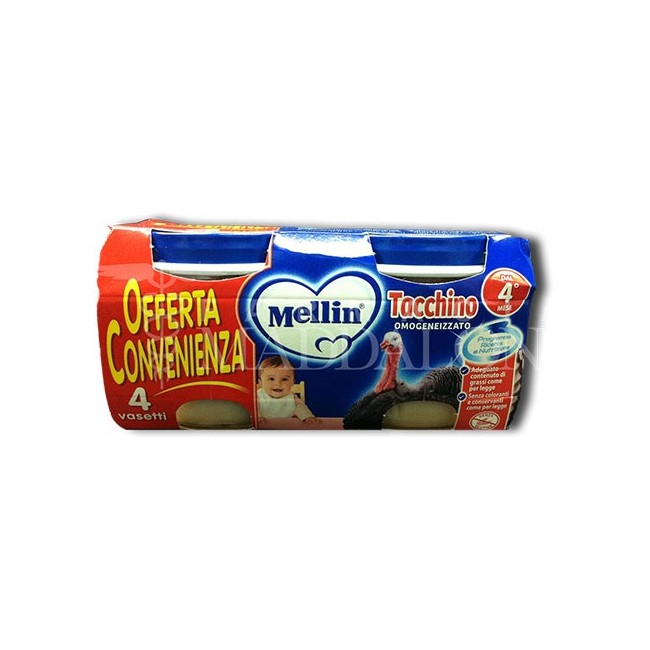 MELLIN OMOG TACCHINO 4X80G