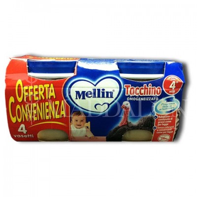 MELLIN OMOG TACCHINO 4X80G