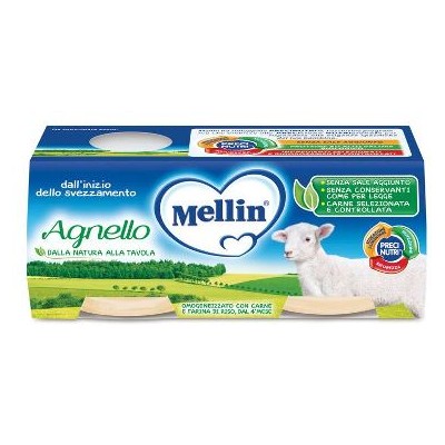 MELLIN OMOG AGNELLO 2X80G