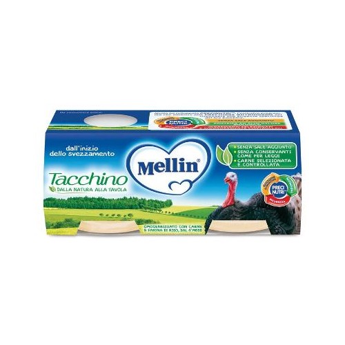 MELLIN OMOG TACCHINO 2X80G