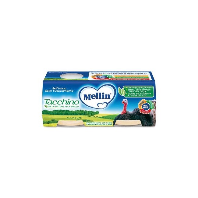 MELLIN OMOG TACCHINO 2X80G