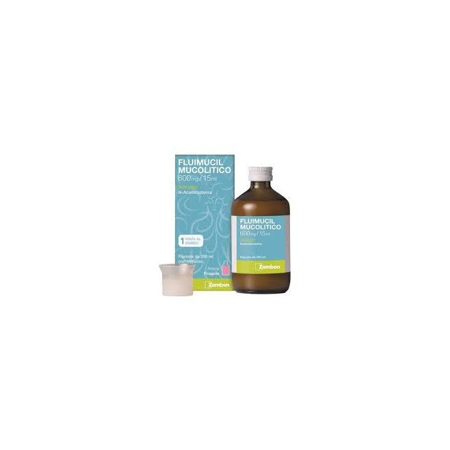 FLUIMUCIL MUCOL%SCIR600MG/15ML