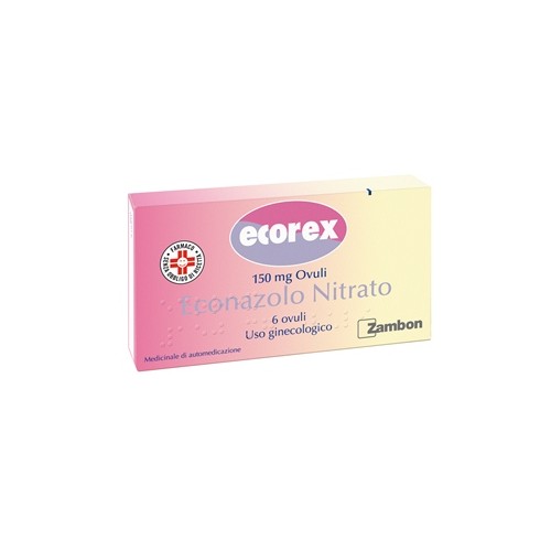 ECOREX%6 OVULI VAGINALI 150MG