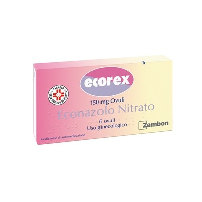ECOREX%6 OVULI VAGINALI 150MG